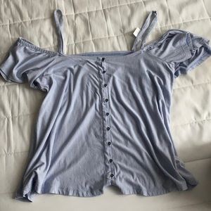 soft and sexy cold shoulder top